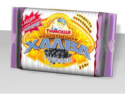 4607132820382 — Халва подсолнечная с изюмом 350гр.