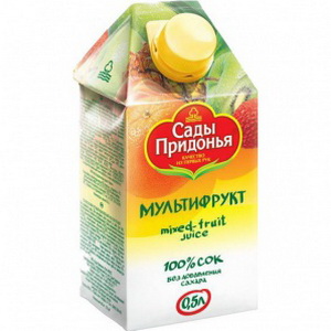 4607163091386 — Сок мультифруктовый "Сады Придонья", 0,5л