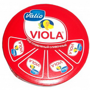 4640001730115 — Сыр плавленный сливочный "Viola" в треугольниках, "Valio"