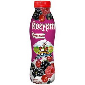 4640009491544 — Йогурт "Кубанский молочнкик" Лесные ягоды 2.5% пл/бут 400г