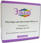 4670008162343 — Элькар,  раствор,  ампулы 0,1/мл 5Мл 10 шт