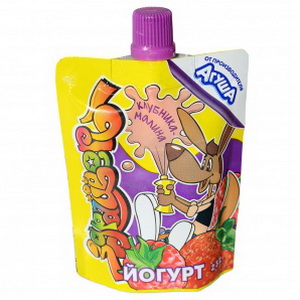 4690228010897 — Йогурт молочный фруктовый "Здрайверы" клубника- малина 2, 5% 85 г.