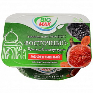 4690228023156 — Твородный десерт "BioMax" Черника+инжир+изюм 2.7% пл/ст 120г