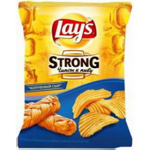 4690388011017 — Чипсы "lay`s strong" картофельные натуральные со вкусом копченого сыра