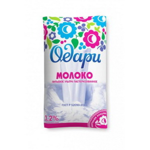 4699301485058 — Молоко "Одари", 3,2%, 0,9 л 