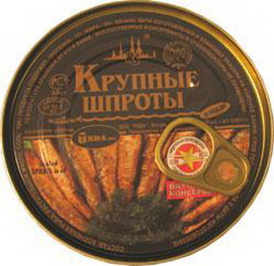 4750010512036 — Шпроты крупные ВКУСНЫЕ КОНСЕРВЫ в масле ж/б 240гр