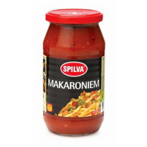 4750022805102 — Соус "Spilva" томатный к макаронам с мясом 500г