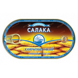 4751001588900 — Салака "Аквамарин" копченая в масле ключ 190г