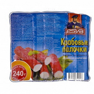 4770190350228 — Крабовые палочки "ESVA" (замороженные) 240г