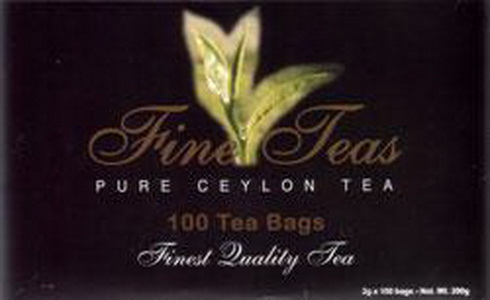 4791007002727 —  Пакетизированный чёрный чай FINE TEAS . Упаковка 100 пакетиков по 2гр 