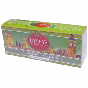 4791045002628 — Чай HYLEYS (ХЭЙЛИС) Английский Зелёный чай 25пакх1,5гх36