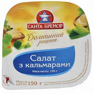4810168009106 — Салат "санта бремор" с кальмарами п / у 150г