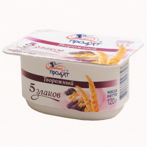 4810268023347 — Творожный десерт "Савушкин Продукт" Чернослив+злак 3.5% 120г