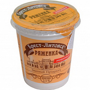 4810268023903 — Ряженка Брест-Литовская  2.5% 380г.