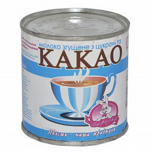 4820001073928 — Молоко с какао сгущ. 7, 5% с сах. 370г ж/б Заречье