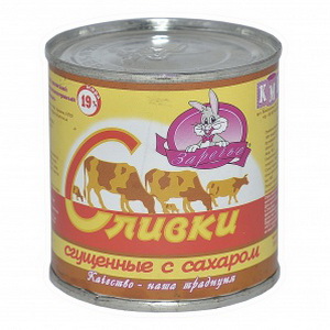 4820001073980 — Сливки сгущ.19% с сах.350г ж/б Заречье