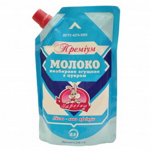 4820001074208 — Сгущеное молоко Заречье з цукром 8,5% преміум 270г