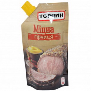4820001314366 — Консерва Гірчиця "Торчин" міцна з часником і перцем 130г