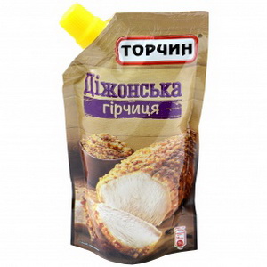 4820001314441 — Гірчиця "Торчин" Діжонська з цілих зерен 130 г