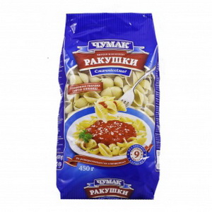 4820001355338 — Макароны "Ракушки" "Чумак"