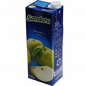 4820001444575 — Сок "Sandora" Яблоко т/п 1.5л