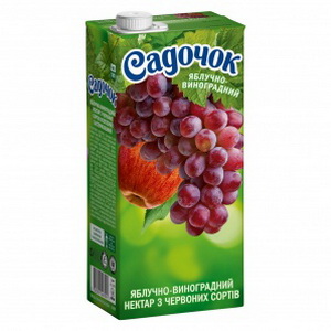 4820001447422 — Сок "Садочек" яблоко-виноград (краснный)