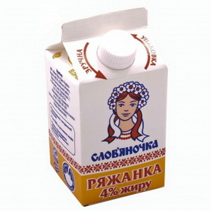 4820001514599 — Ряженка "славяночка" 0,5 л 4% т / п