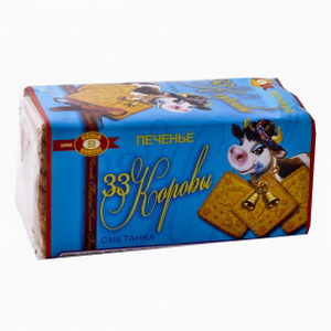 4820002305493 — Печенье "хбф" 33 коровы сливки 180г