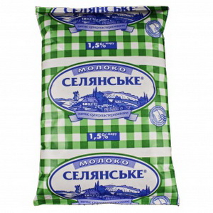 4820003481530 — Молоко "Селянське" 1. 5%900г