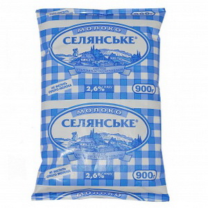 4820003482025 — Молоко"Селянське"2.6%т-пак 900г