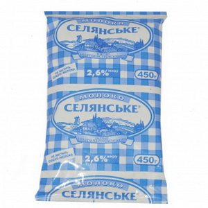 4820003482049 — Молоко "Селянске" суперпастериз. 2,6% 450г