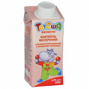 4820003482711 — Коктейль молочний з аромат. полун. 1. 5% 200 г. тотоша