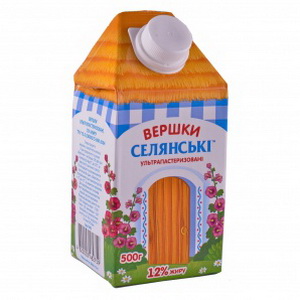 4820003482759 — Вершки "Селянські" 12%500г.