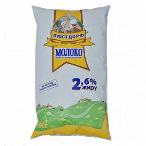 4820003482810 — Молоко люстдорф 2, 6% 0, 9кг п/ет