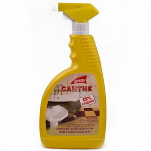 4820003542255 — San Clean Сантік Засіб для чищення кахелю, фаянсу та санвиробів, 750 г
