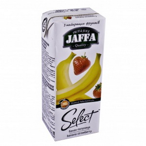 4820003687376 — Нектар "jaffa" select банан-клубника 0,2 л