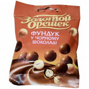 4820005195589 — Драже Золотой Орешек лес. ореш. ч. шок. 50 г. Милленниум