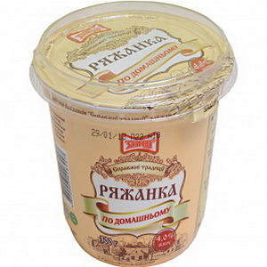 4820005426447 — Ряженка 4% п/ст 0.3 кг. злагода