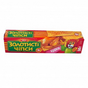 4820007052514 — Чіпси "Золотисті" зі смаком курки -гриль