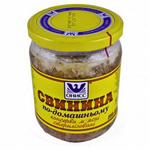 4820007992247 — Тушенка "Онисс" Свинина по-домашнему с/б 460г