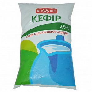 4820008020093 — Кефир "Билосвит" 2.5% п/э 900г