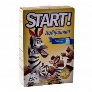 4820008120496 — Готовий сніданок Старт подушечки молоко 250 г