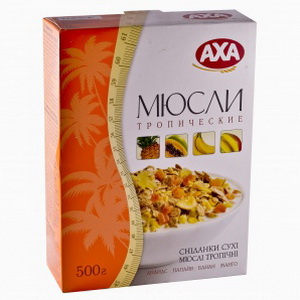 4820008122254 — Мюсли "аха" тропические 500г