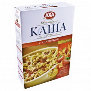 4820008122841 — Каша "аха" овсяная с клубникой 280г