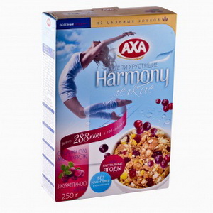 4820008123817 — Мюсли "AXA" Легкие с клюквой 250г