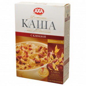 4820008124272 — Каша "аха" овсяная с клюквой 280г