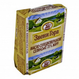 4820009350274 — 0405101100^ Звенигора масло с/в 73%  200г Селянське