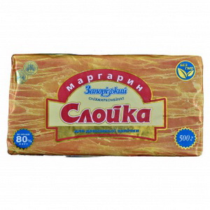4820011050445 — Маргарин "Запорожский" Слойка 500г