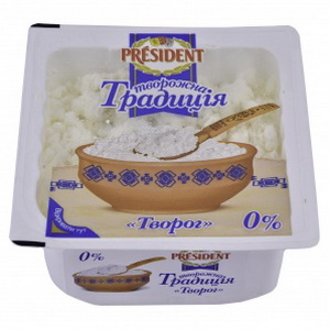 4820012464029 — Творог "Президент" Творожный традиция 0% 450г