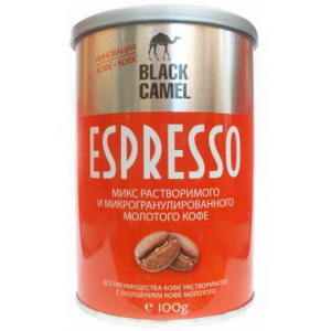 4820015104489 — Кофе Black Camel Эспрессо 100 г. ж/б